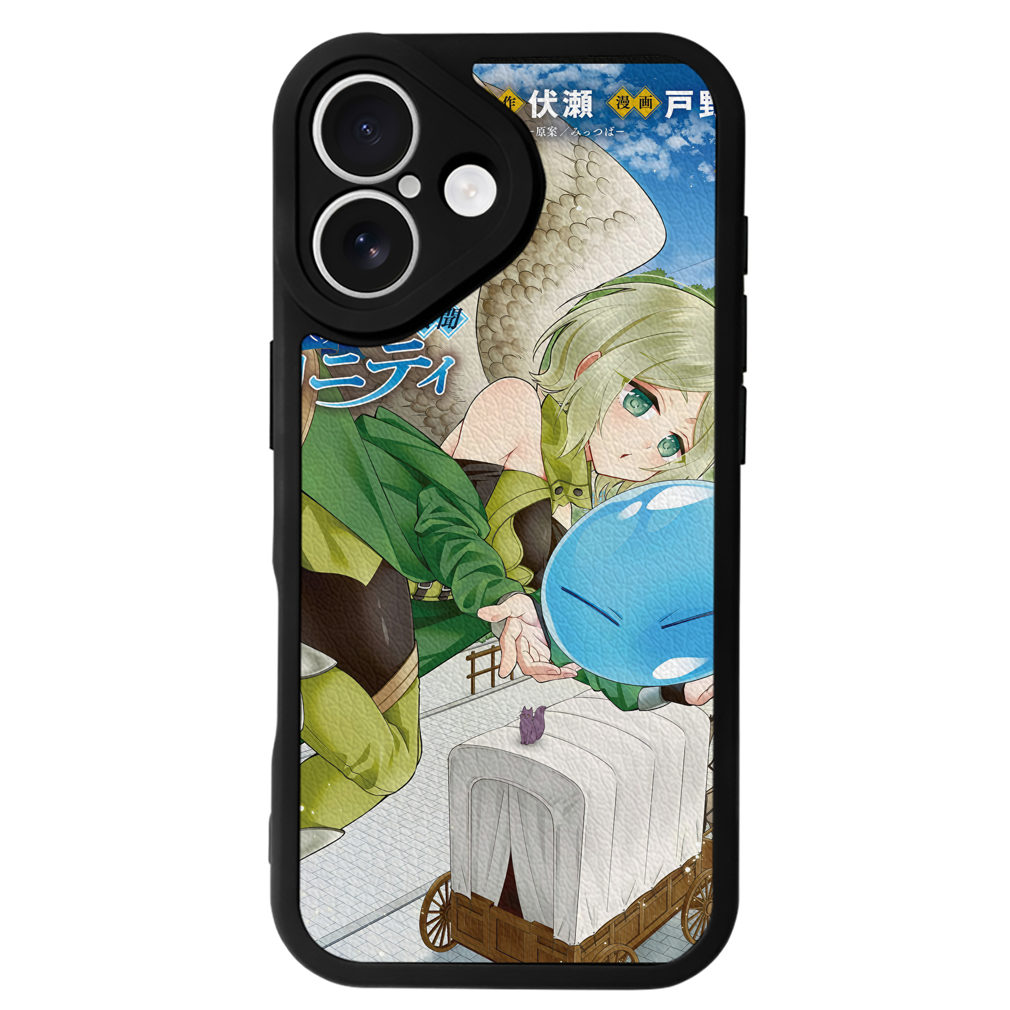（画像用） 転スラ Regarding Reincarnated to Slime 【iPhone 16シリーズ対応】シリコンスマホケース（レザー調） 材質：シリコン